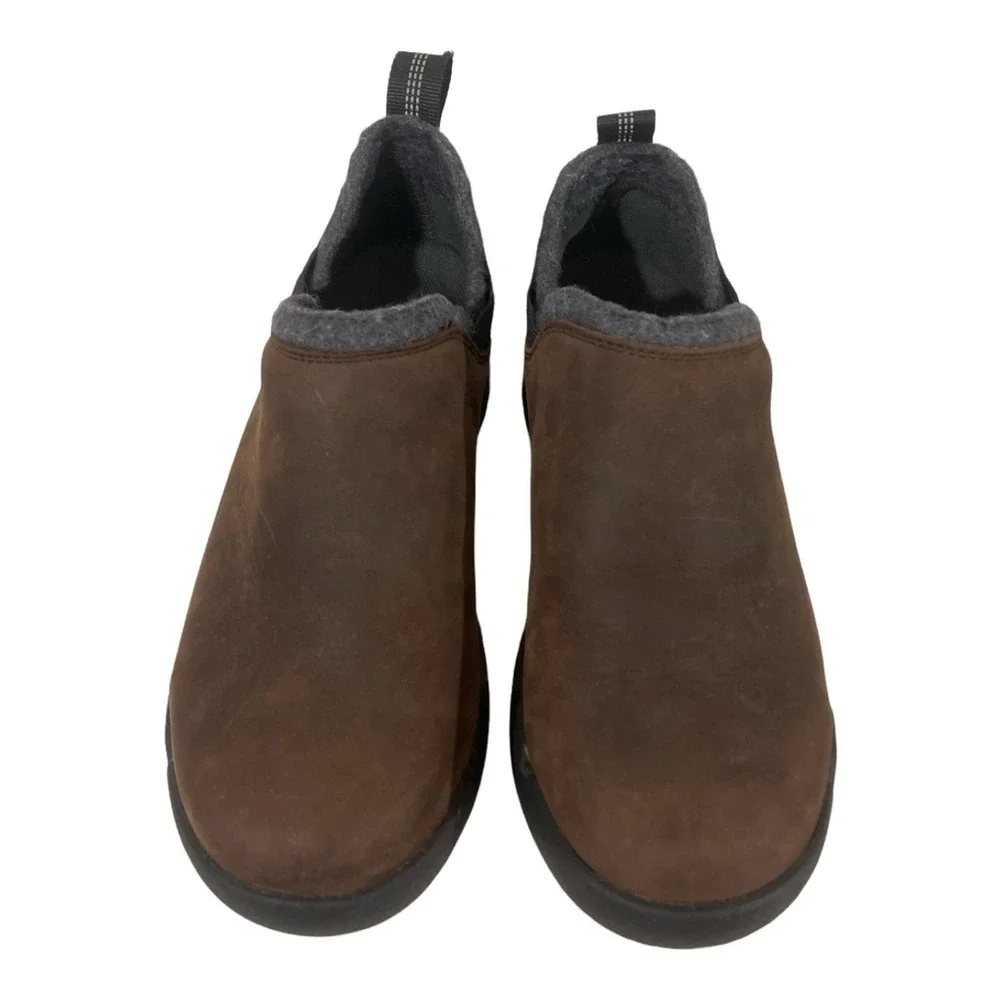 SOREL shoes LEATHER SLIP ON mens 8 BIB